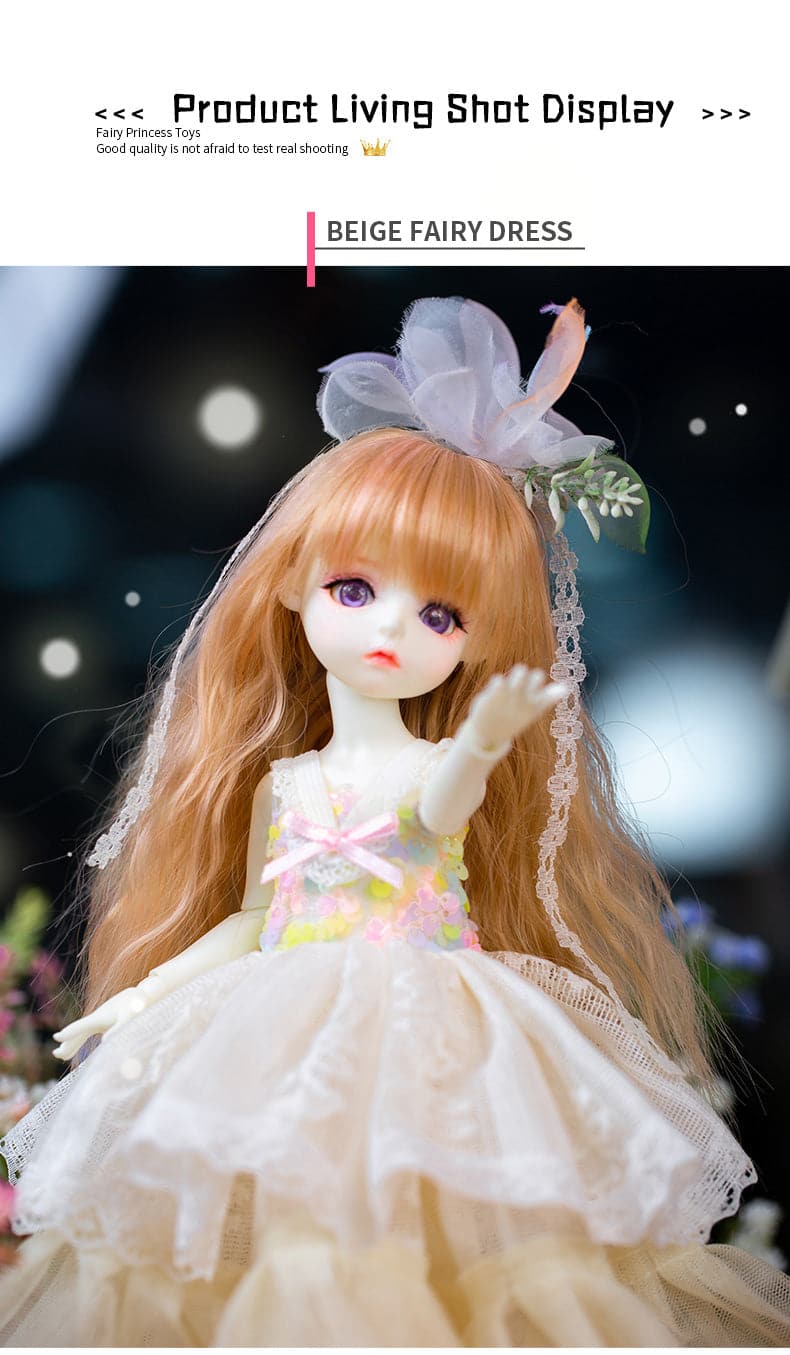 Hotsale Custom 1/6scale BJD Girl Play doll Dress Dolls for girls