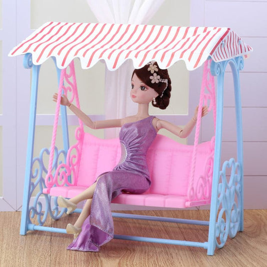 12 inch Toy Store Doll Swing Beach Rocking Chair Swing Chair Hanging Chair Hammock Luxury Tent Swing for Doll