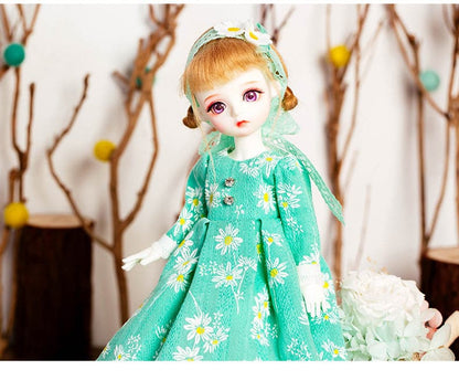 Factory price New Trend Best Quality Custom New Design 1/6 BJD Daisy Dress For girls