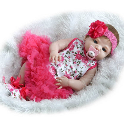 NPK Full Rubber Simulation Baby Doll Toy Children's Gift Cute Vivid Doll