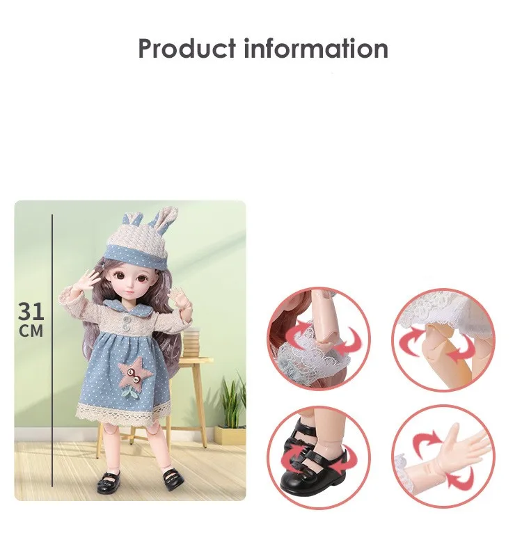 Creative Dress Up Princess Doll Children's Toy