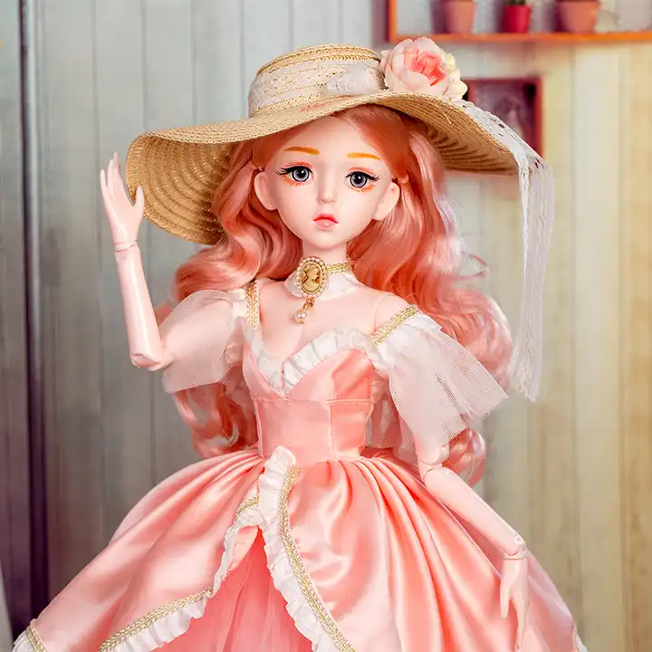 Girls Gift 60cm 1/3 Bjd Big Doll Toys Custom Move Body Wedding Princess Fashion Ball Joint Dolls