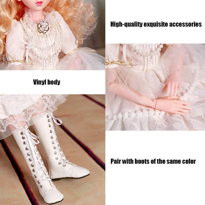 Girls Gift 60cm 1/3 Bjd Big Doll Toys Custom Move Body Wedding Princess Fashion Ball Joint Dolls