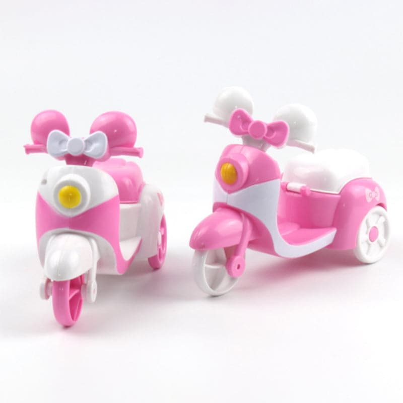 Doll Little Motorcycle Three-wheeled Doll Accessories Motorcycle Children Mini Simulation Model Car Girl Play Toy Doll Scooter