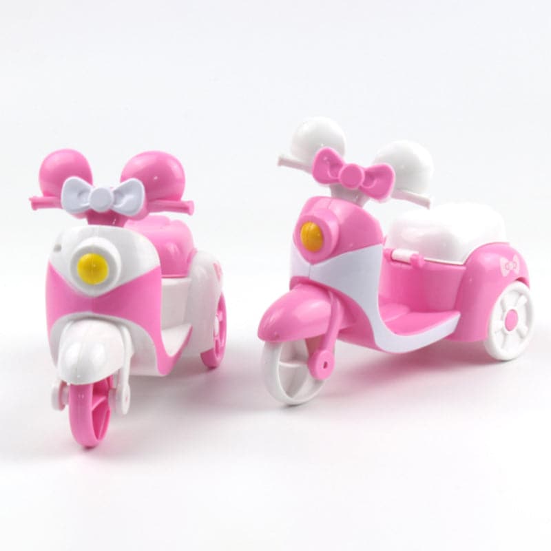 Doll Little Motorcycle Three-wheeled Doll Accessories Motorcycle Children Mini Simulation Model Car Girl Play Toy Doll Scooter