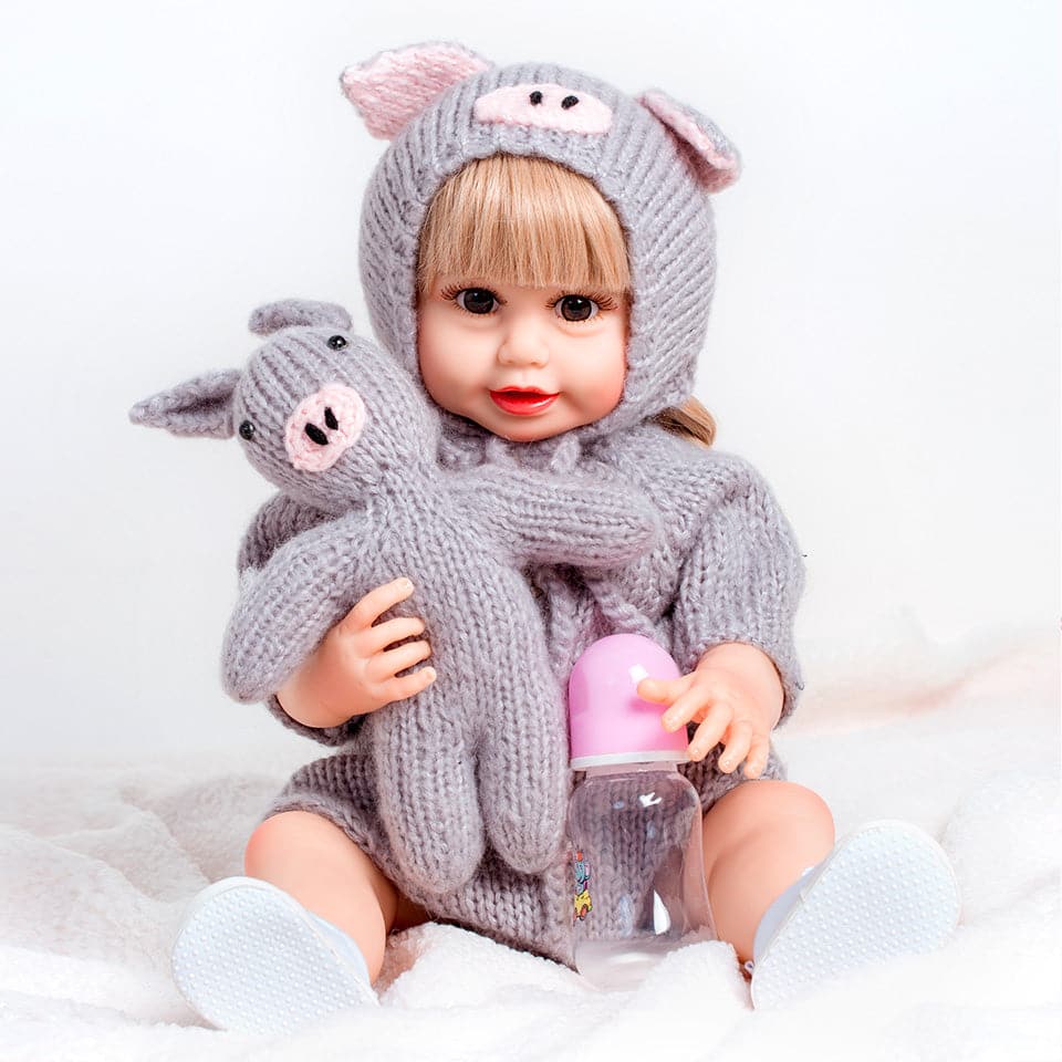 Hot selling Alive Lifelike Full Body Silicone Doll 18 Inch Vinyl Newborn Reborn Baby Doll