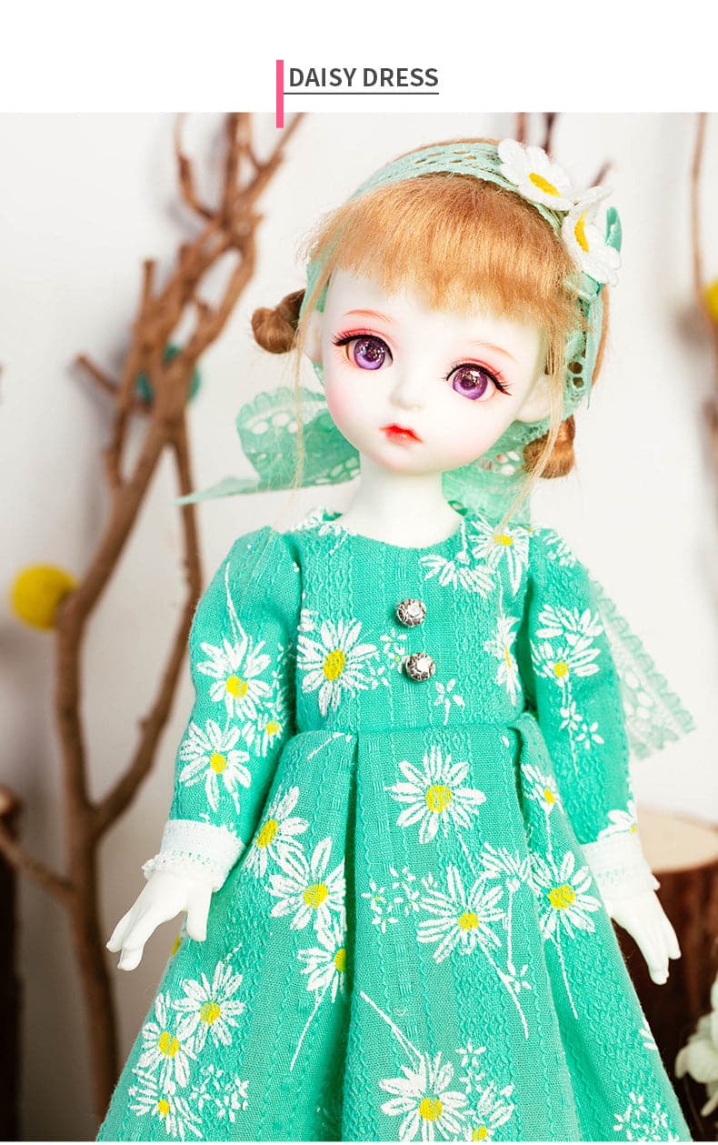 Factory price New Trend Best Quality Custom New Design 1/6 BJD Daisy Dress For girls