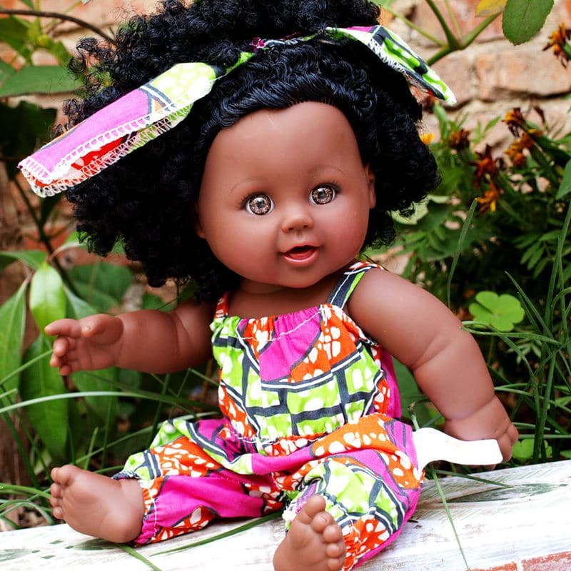 Black skin doll 30 cm