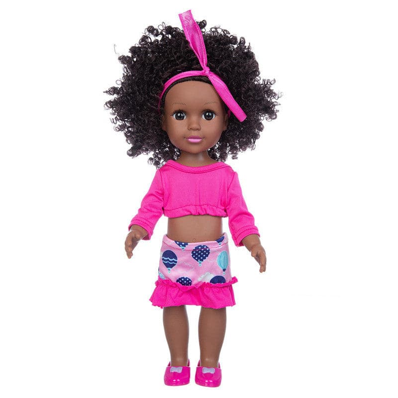 African 14 Inch Doll Simulation Baby Black Doll