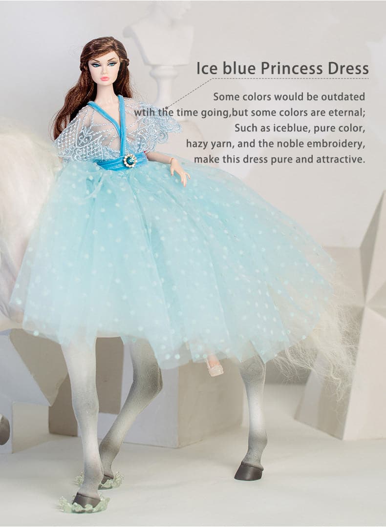 2023 New Arrival Original Customized Popular High Quality Luxuriant American Doll Dress for 12 inch Princess Doll