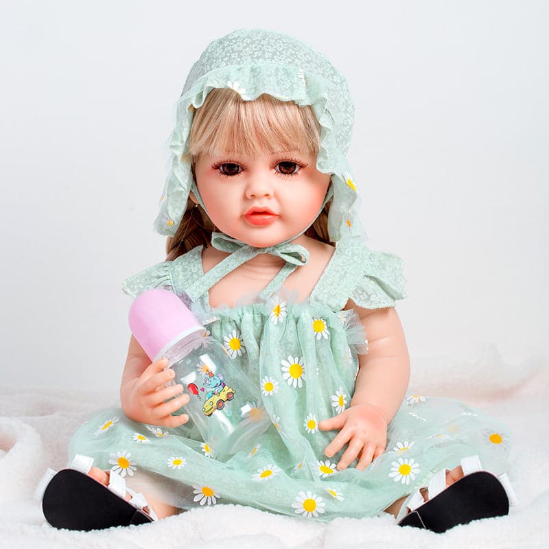 Hot selling Alive Lifelike Full Body Silicone Doll 18 Inch Vinyl Newborn Reborn Baby Doll