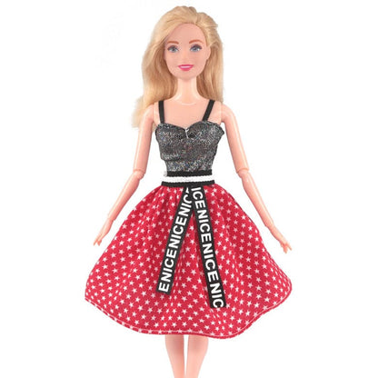 6 Points Doll Clothes30cm Dress-up Doll Clothes Doll Clothes Clothing Fashion Suit Dress Dress