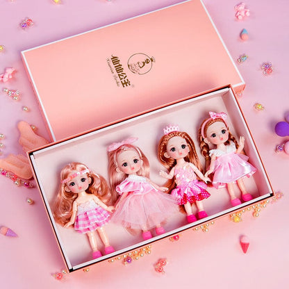 6pcs/lot Mini Baby Doll Figure Toy 16cm Cake Decoration