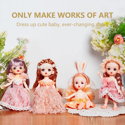 Factory Direct Supplied Hot Sell 16cm Mini Doll Original Design Customized Clothes Figure Toy Doll Set