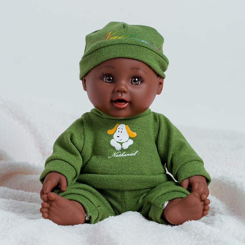 12 Inch Silicone Doll Realistic African Doll Clothes Gift Black Baby Dolls For Kids