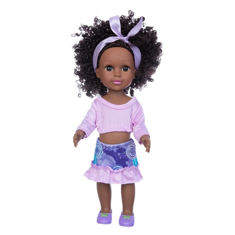 African 14 Inch Doll Simulation Baby Black Doll