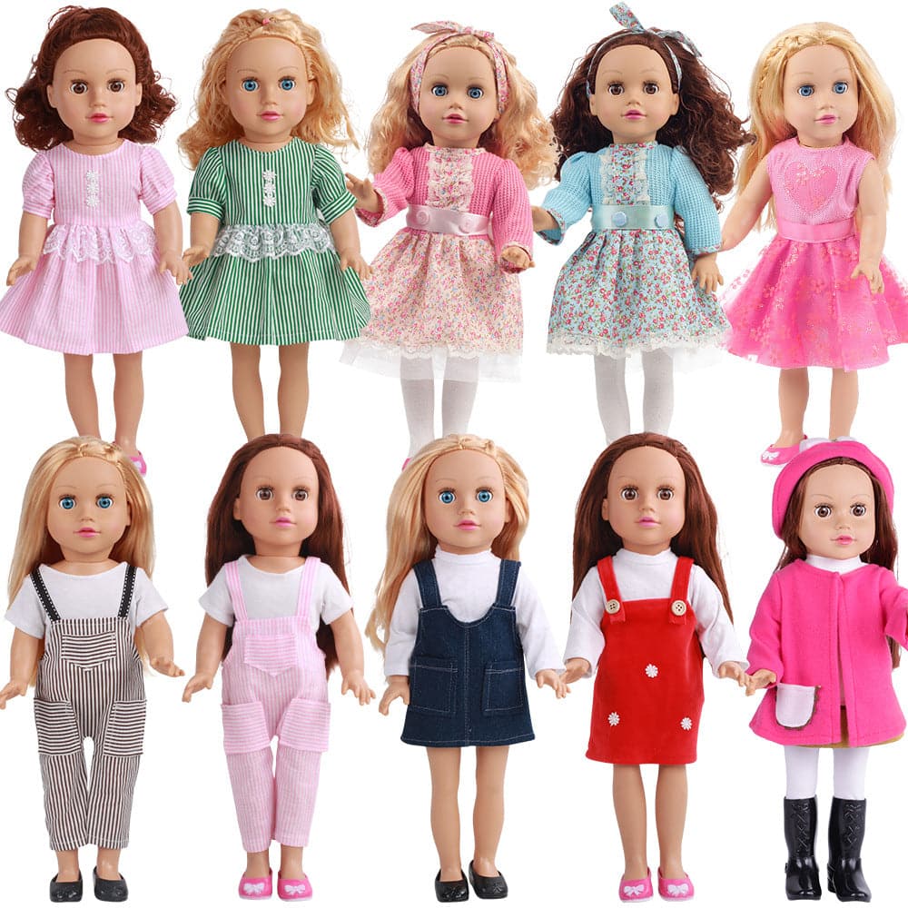 45 cm American Doll Girl Clothes Dress for Girls Gift American Girls Doll Clothes