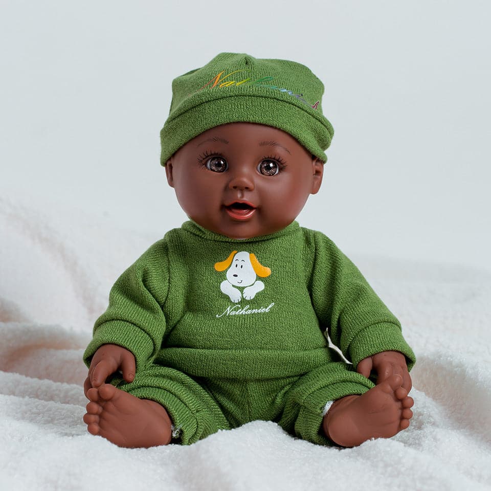 12 Inch Silicone Doll Realistic African Doll Clothes Gift Black Baby Dolls For Kids