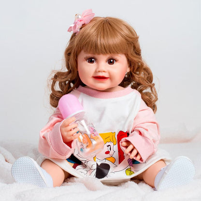 Hot selling Alive Lifelike Full Body Silicone Doll 18 Inch Vinyl Newborn Reborn Baby Doll