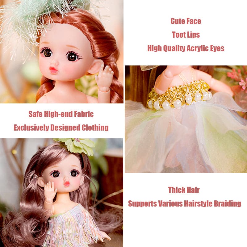 6pcs/lot Mini Baby Doll Figure Toy 16cm Cake Decoration