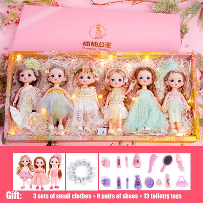 Factory Direct Supplied Hot Sell 16cm Mini Doll Original Design Customized Clothes Figure Toy Doll Set