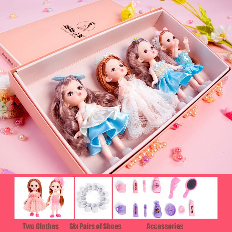 Factory Direct Supplied Hot Sell 16cm Mini Doll Original Design Customized Clothes Figure Toy Doll Set