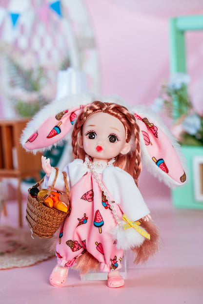 Original Design Customization New Arrival Popular Eco-Friendly Material Kids Toy Fantasy 16 cm Mini Doll and Clothes, Accessory