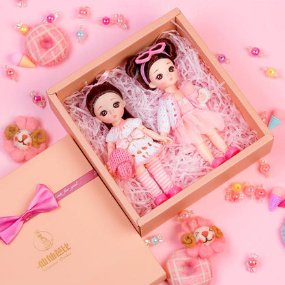 2023 New Fashion Custom Vinyl BJD Toys Doll Set Vinyl Silicone Pretend Play Mini Kids Dolls With Doll Clothes