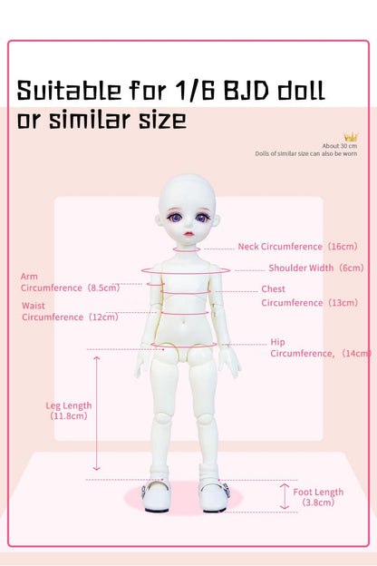 Hotsale Custom 1/6scale BJD Girl Play doll Dress Dolls for girls