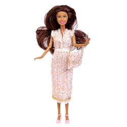 Hot selling Wholesale Fashion doll Pretend playing 11.5inch doll dress for girls