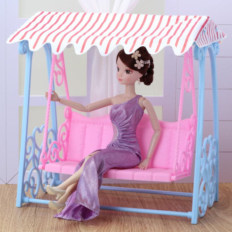 12 inch Toy Store Doll Swing Beach Rocking Chair Swing Chair Hanging Chair Hammock Luxury Tent Swing for Doll