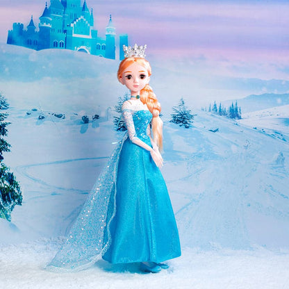 New Arrival 60cm Frozen Princess Doll Eyes Can Be Closed Ice And Snow Princess Dolls Toys Birthday Gift for Kids