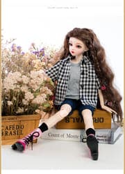 New Arrival 60 cm BJD Doll Clothes Fashion Dress Up Make Up Princess Dolls Best Gifts For Girls And Boys