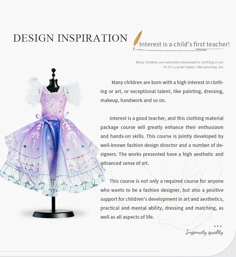 Hotsale Clothing Design  DIY Arts Crafts Kits Gift Box  Lolita Fashion Clothing Design