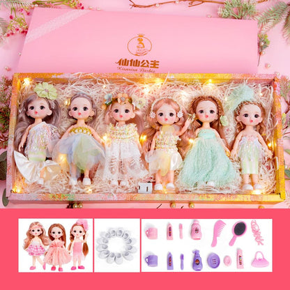 6pcs/lot Mini Baby Doll Figure Toy 16cm Cake Decoration