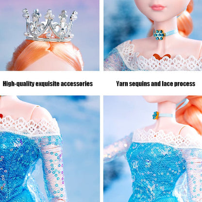 New Arrival 60cm Frozen Princess Doll Eyes Can Be Closed Ice And Snow Princess Dolls Toys Birthday Gift for Kids