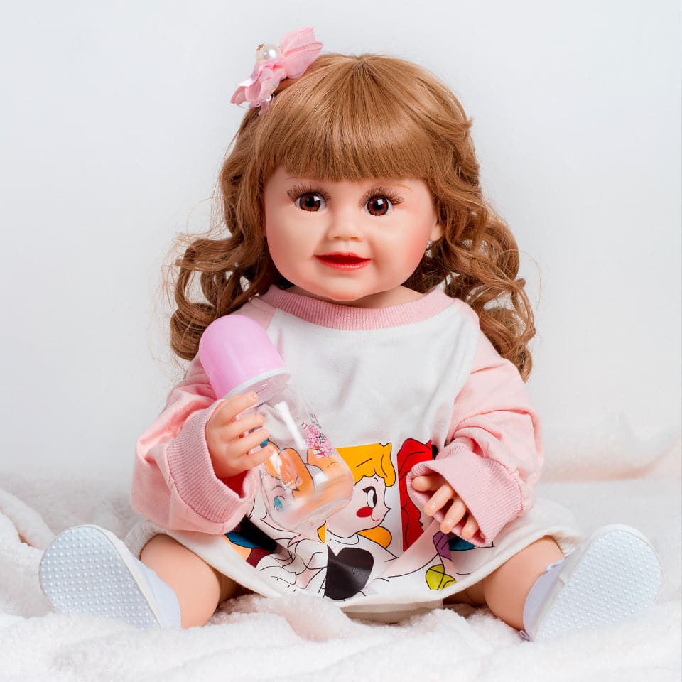 Hot selling Alive Lifelike Full Body Silicone Doll 18 Inch Vinyl Newborn Reborn Baby Doll