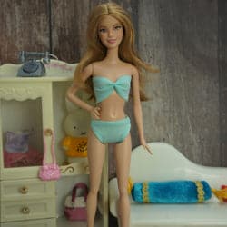 Girls Doll Swimsuit Fit 30cm Fashion Toy Beach Swimming Summer Dressup Clothes Bikini Underwear Set For Dolls