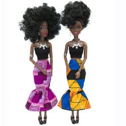 High Quality 12 Inch Black Dolls Toys African American Afro Toys Wholesale Black Skin Baby Ddolls for Kids