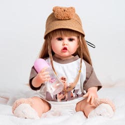 Hot selling Alive Lifelike Full Body Silicone Doll 18 Inch Vinyl Newborn Reborn Baby Doll