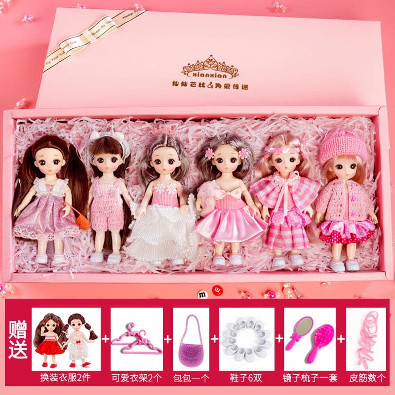 Factory Direct Supplied Hot Sell 16cm Mini Doll Original Design Customized Clothes Figure Toy Doll Set