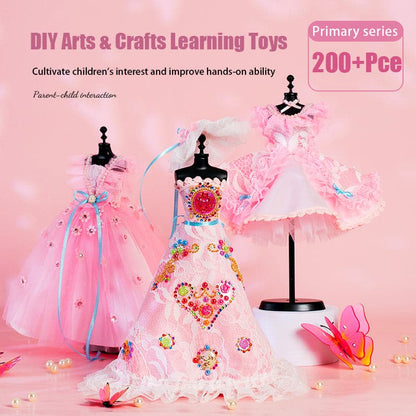 200+ Fashion Designer Sets Girls Kids Fashion Design Clothing Sewing Toddler DIY Activity Handmade Fashion Design Kit