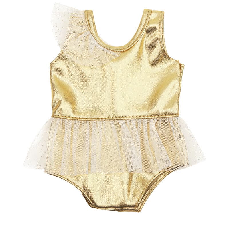 Doll Clothes 43cm Xiafu Doll Golden One-piece Doll Swimsuit